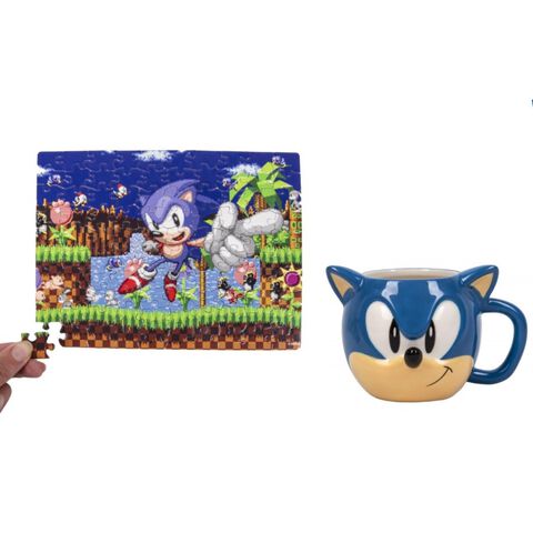 Coffret Mug Et Puzzle - Sonic